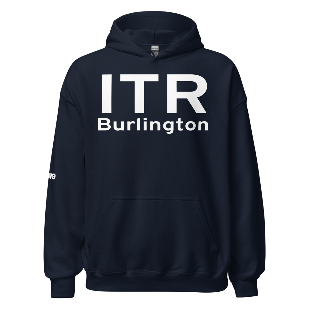 Burlington (KITR) Airport Hoodie Sweatshirt 