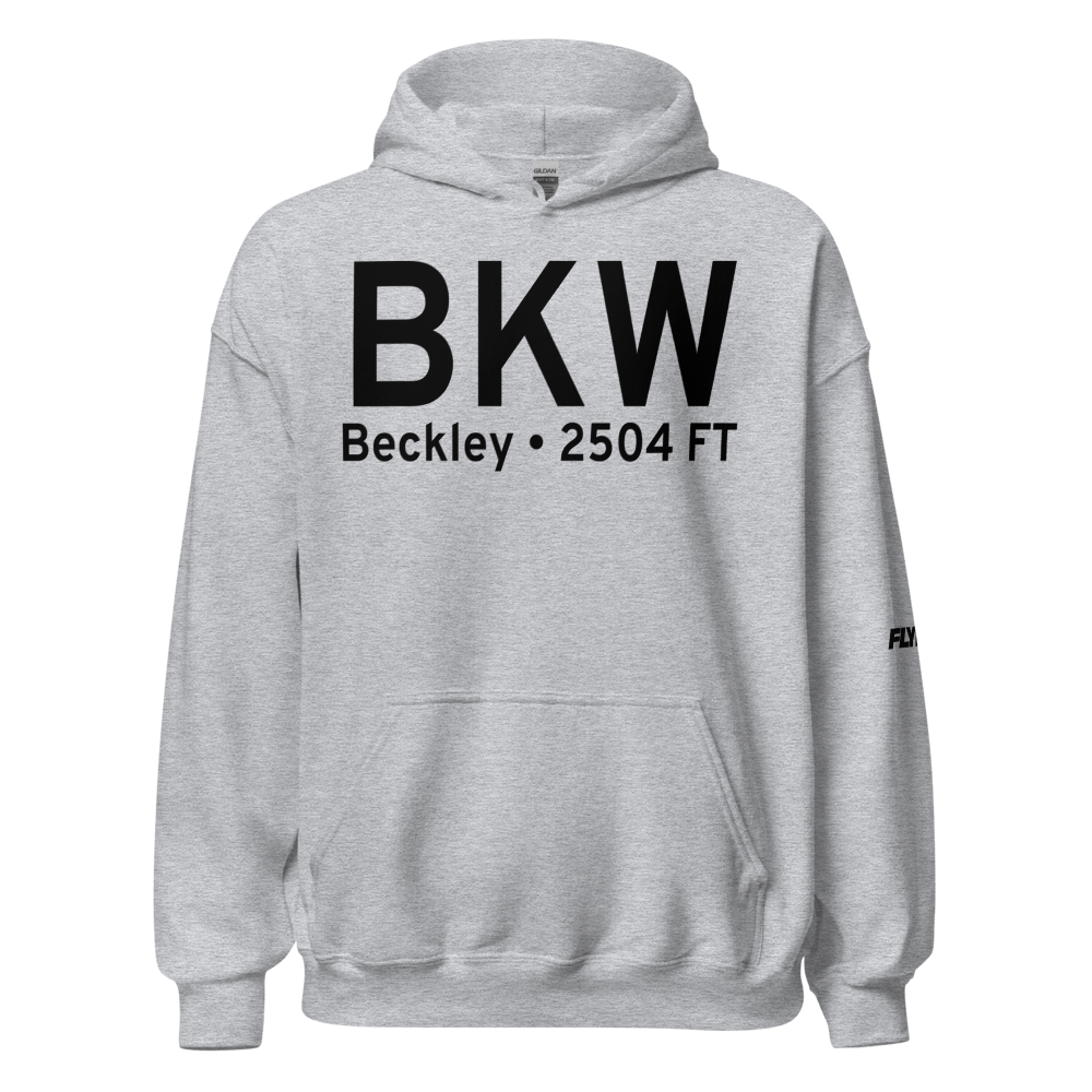 Beckley (KBKW) Airport Hoodie Sweatshirt 