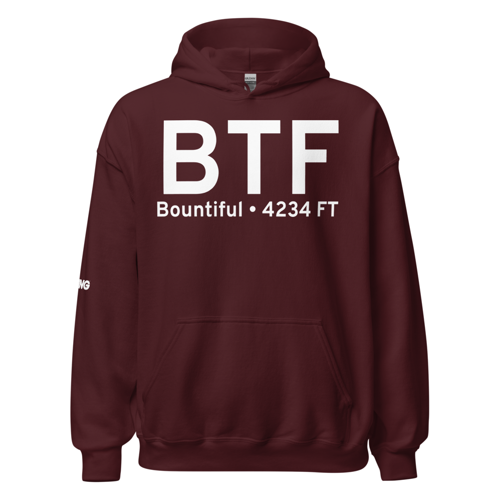 Bountiful (KBTF) Airport Hoodie Sweatshirt 