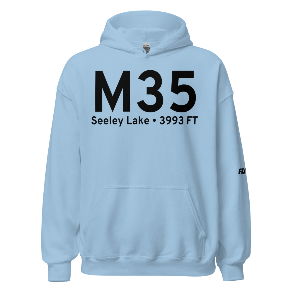 Seeley Lake (M35) Airport Hoodie Sweatshirt 