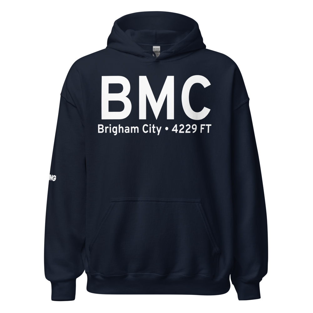 Brigham City (KBMC) Airport Hoodie Sweatshirt 