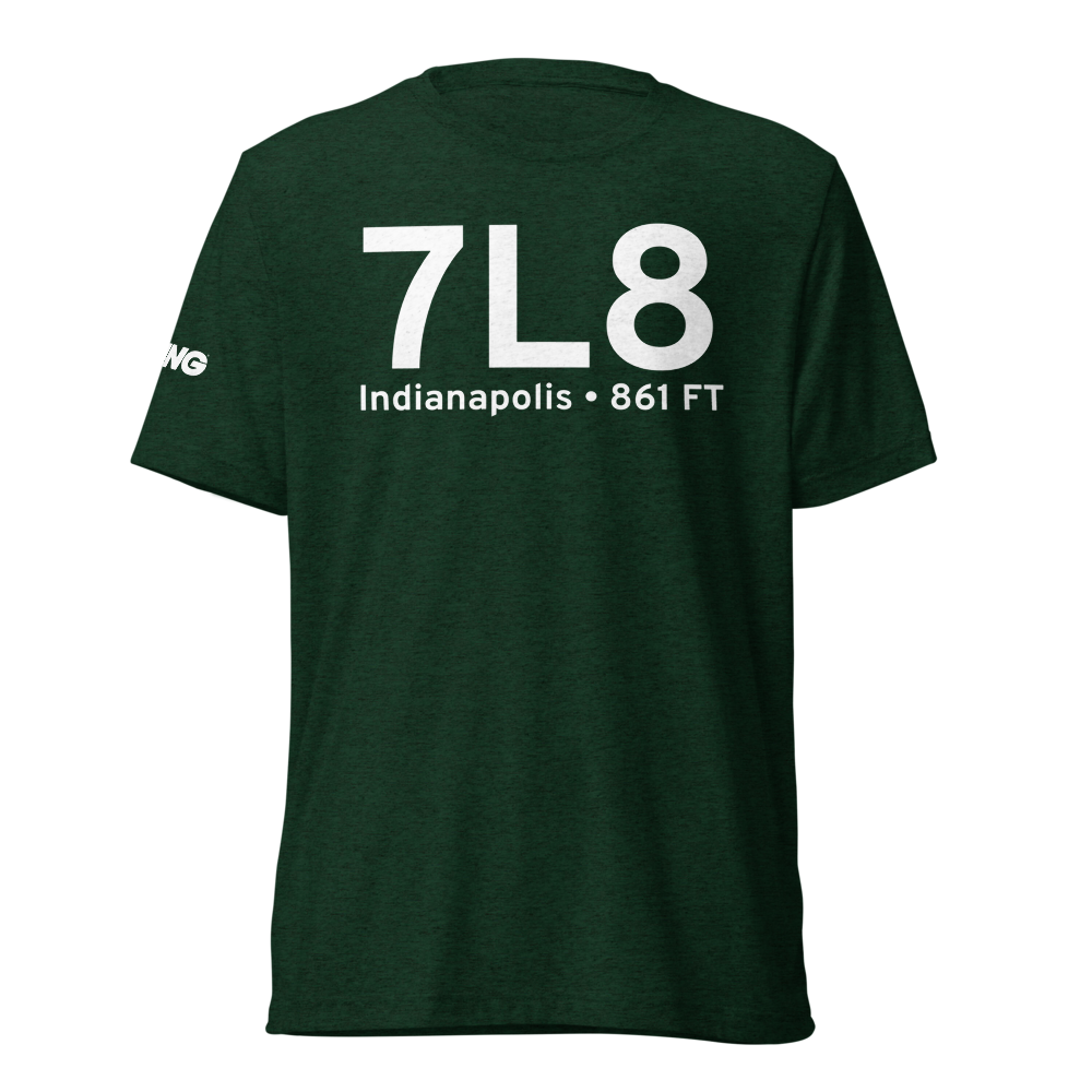 Indianapolis (K7L8) Airport Tri-blend T-Shirt 