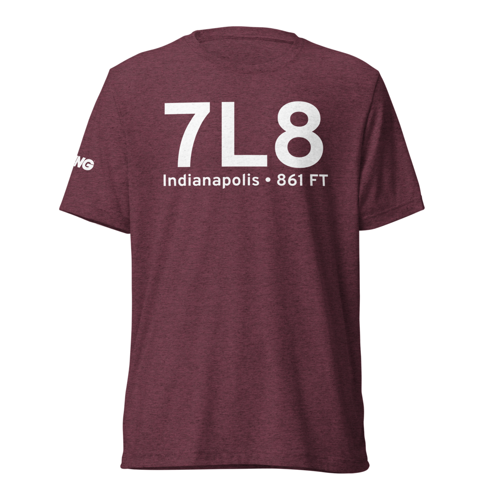 Indianapolis (K7L8) Airport Tri-blend T-Shirt 