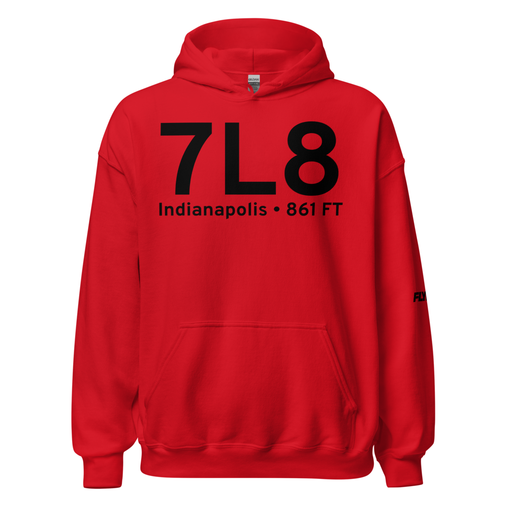 Indianapolis (K7L8) Airport Hoodie Sweatshirt 