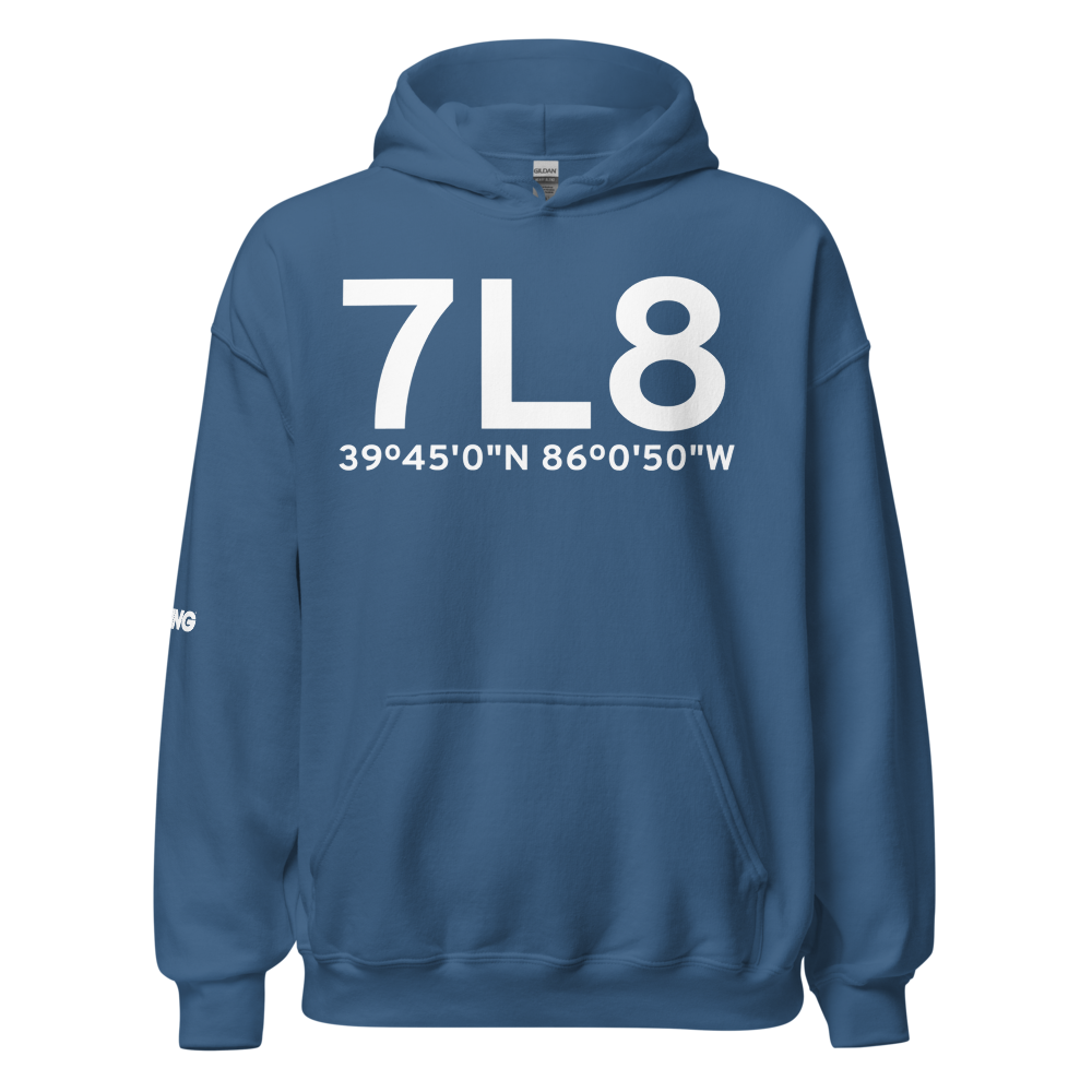 Indianapolis (K7L8) Airport Hoodie Sweatshirt 