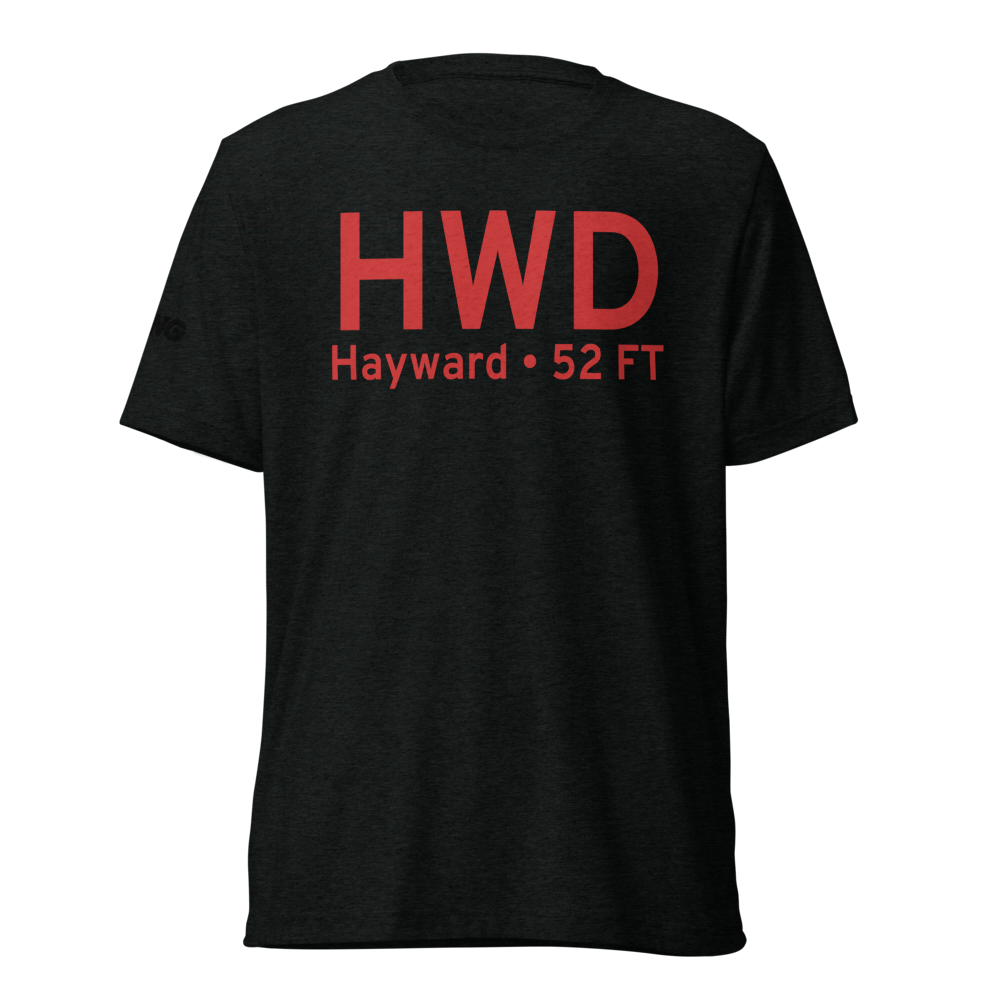 Hayward (KHWD) Airport Tri-blend T-Shirt 