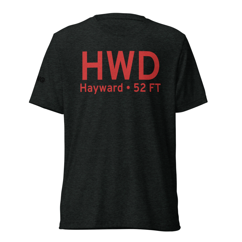 Hayward (KHWD) Airport Tri-blend T-Shirt 