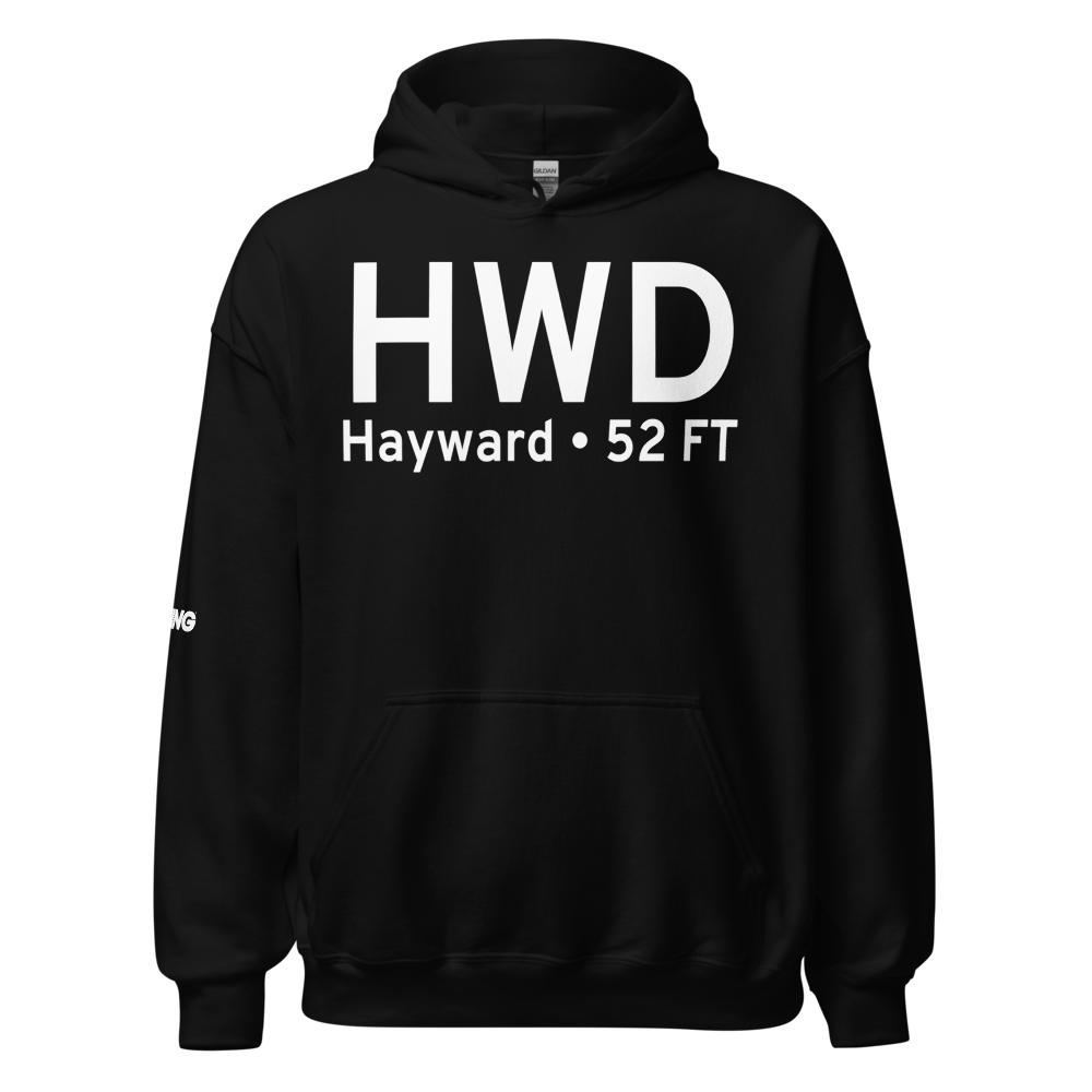 Hayward (KHWD) Airport Hoodie Sweatshirt 
