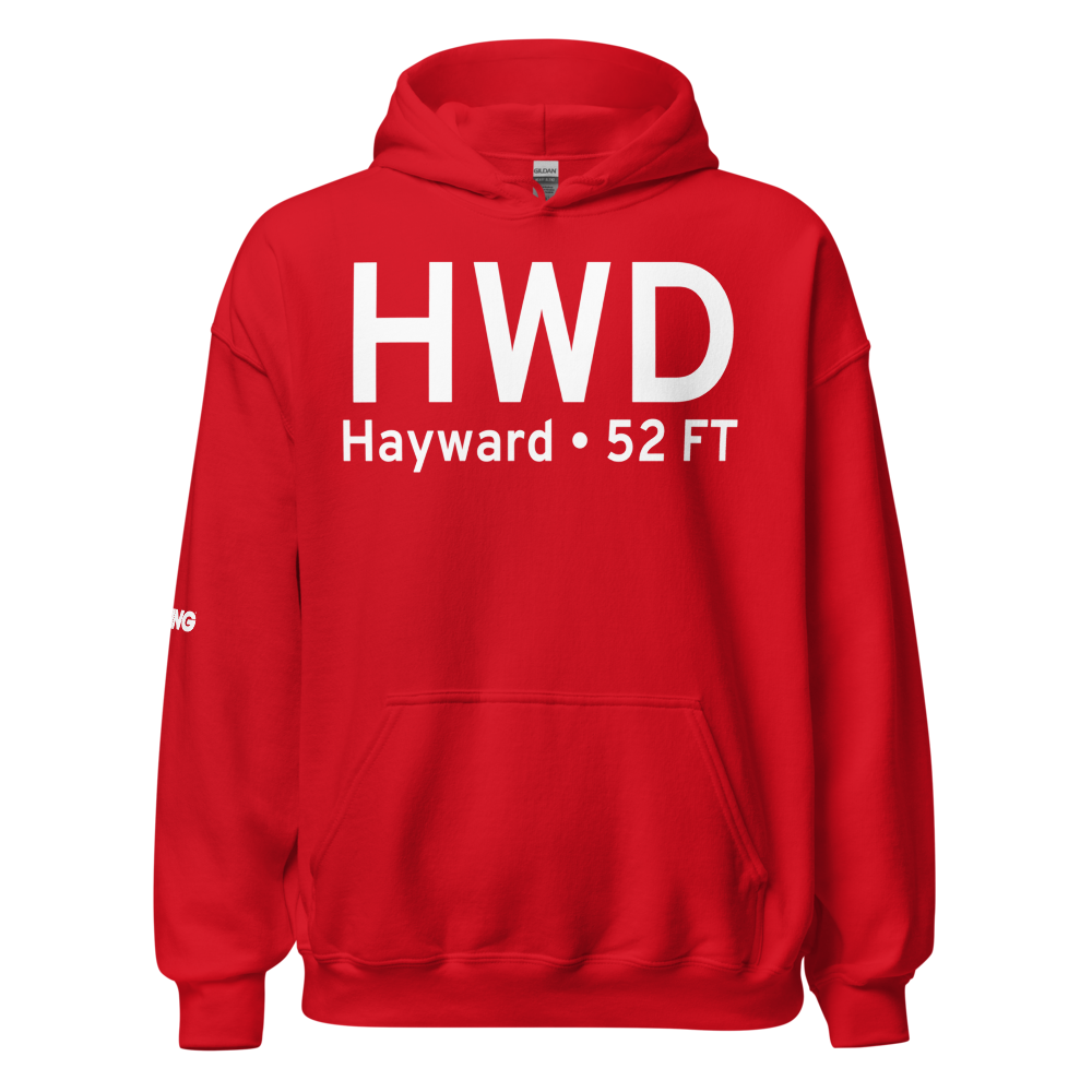 Hayward (KHWD) Airport Hoodie Sweatshirt 
