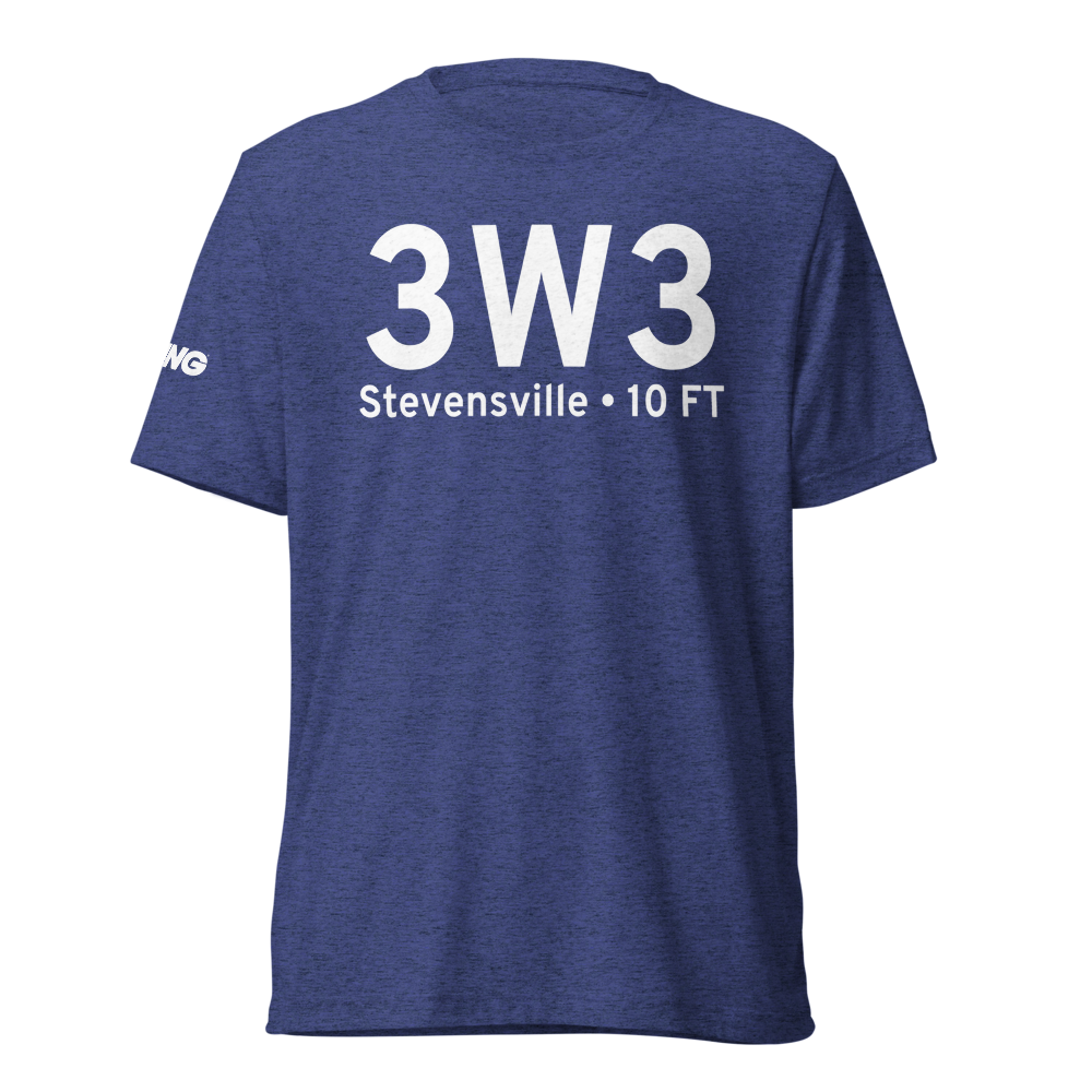 Stevensville (3W3) Airport Tri-blend T-Shirt 