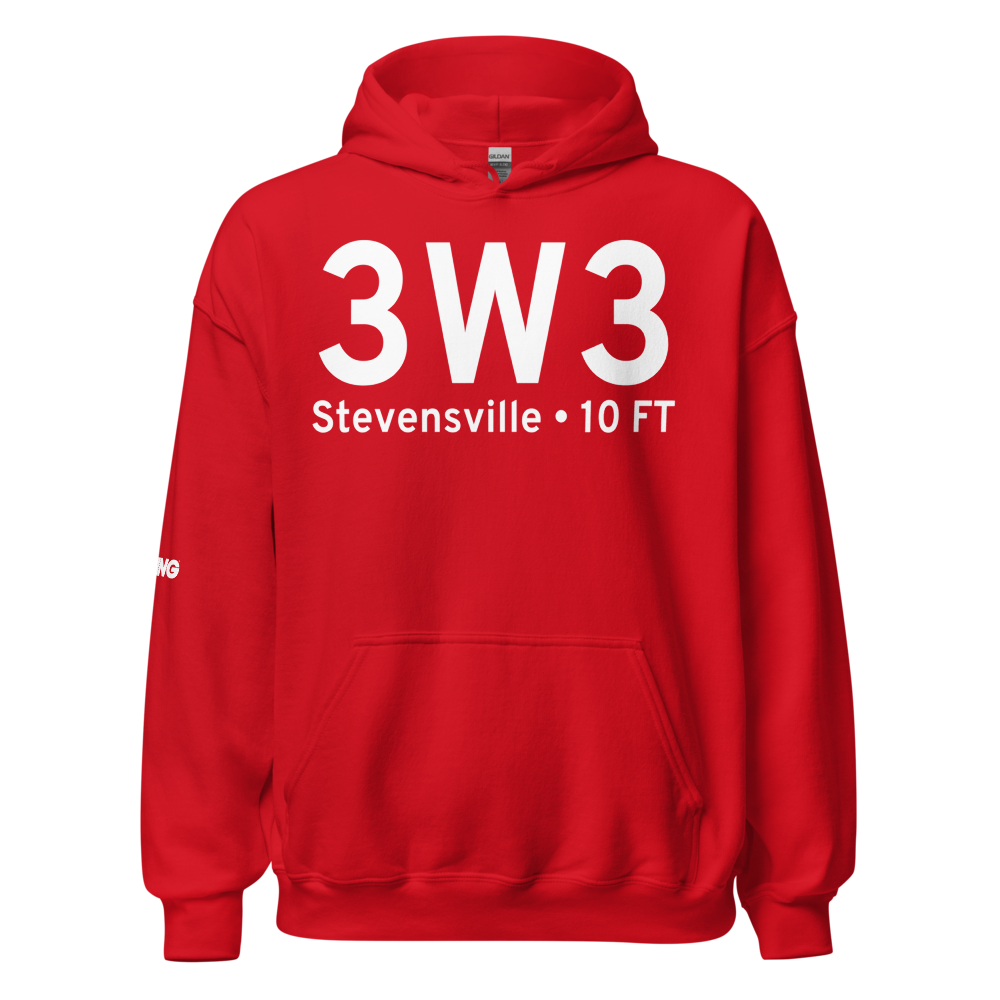Stevensville (3W3) Airport Hoodie Sweatshirt 