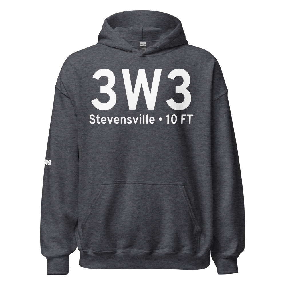 Stevensville (3W3) Airport Hoodie Sweatshirt 