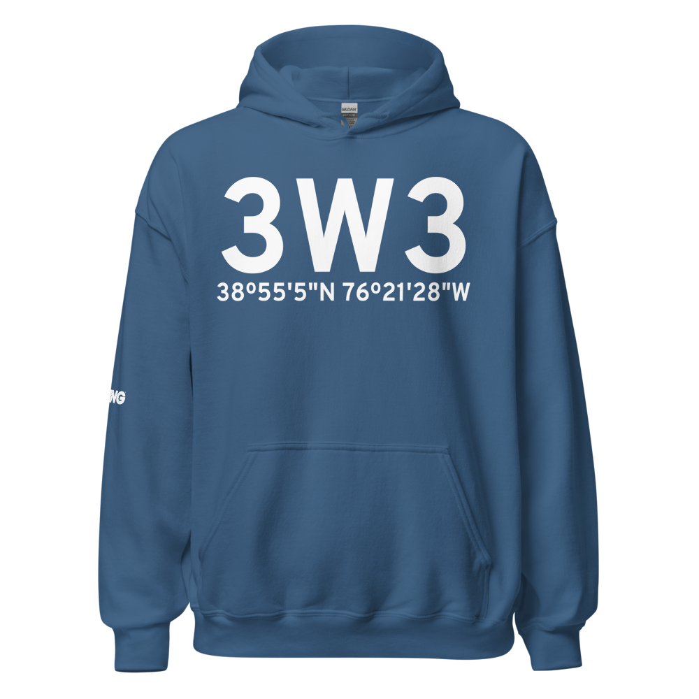 Stevensville (3W3) Airport Hoodie Sweatshirt 