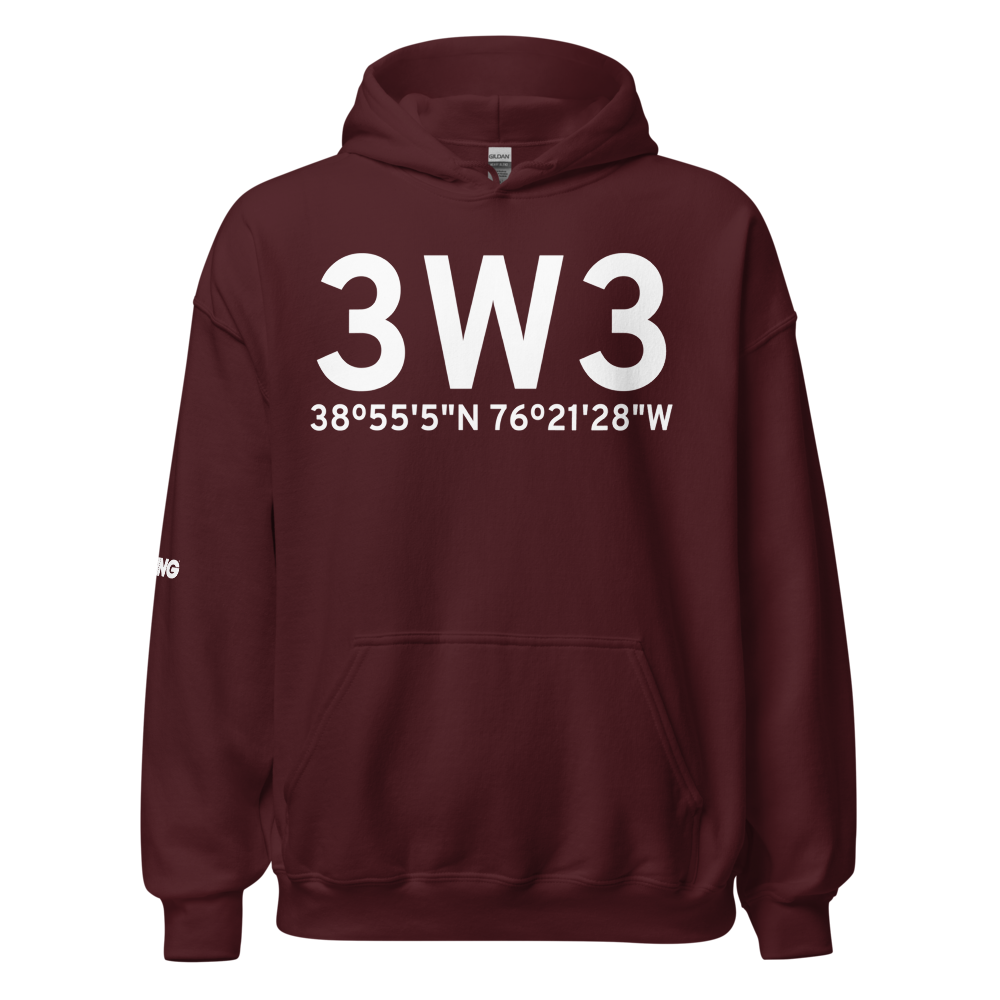 Stevensville (3W3) Airport Hoodie Sweatshirt 