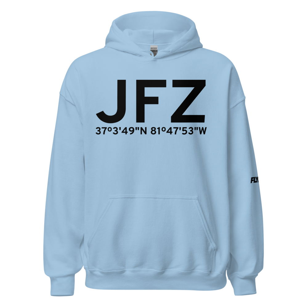 Richlands (KJFZ) Airport Hoodie Sweatshirt 