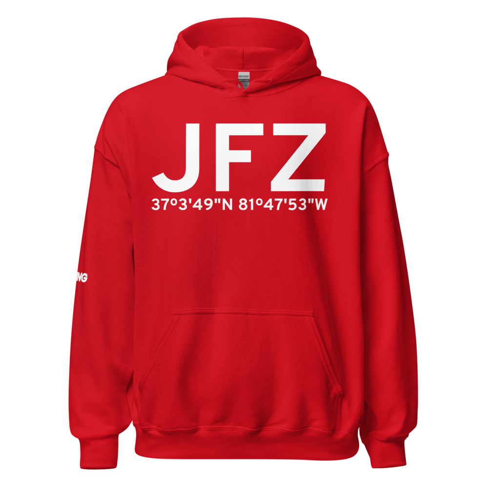 Richlands (KJFZ) Airport Hoodie Sweatshirt 