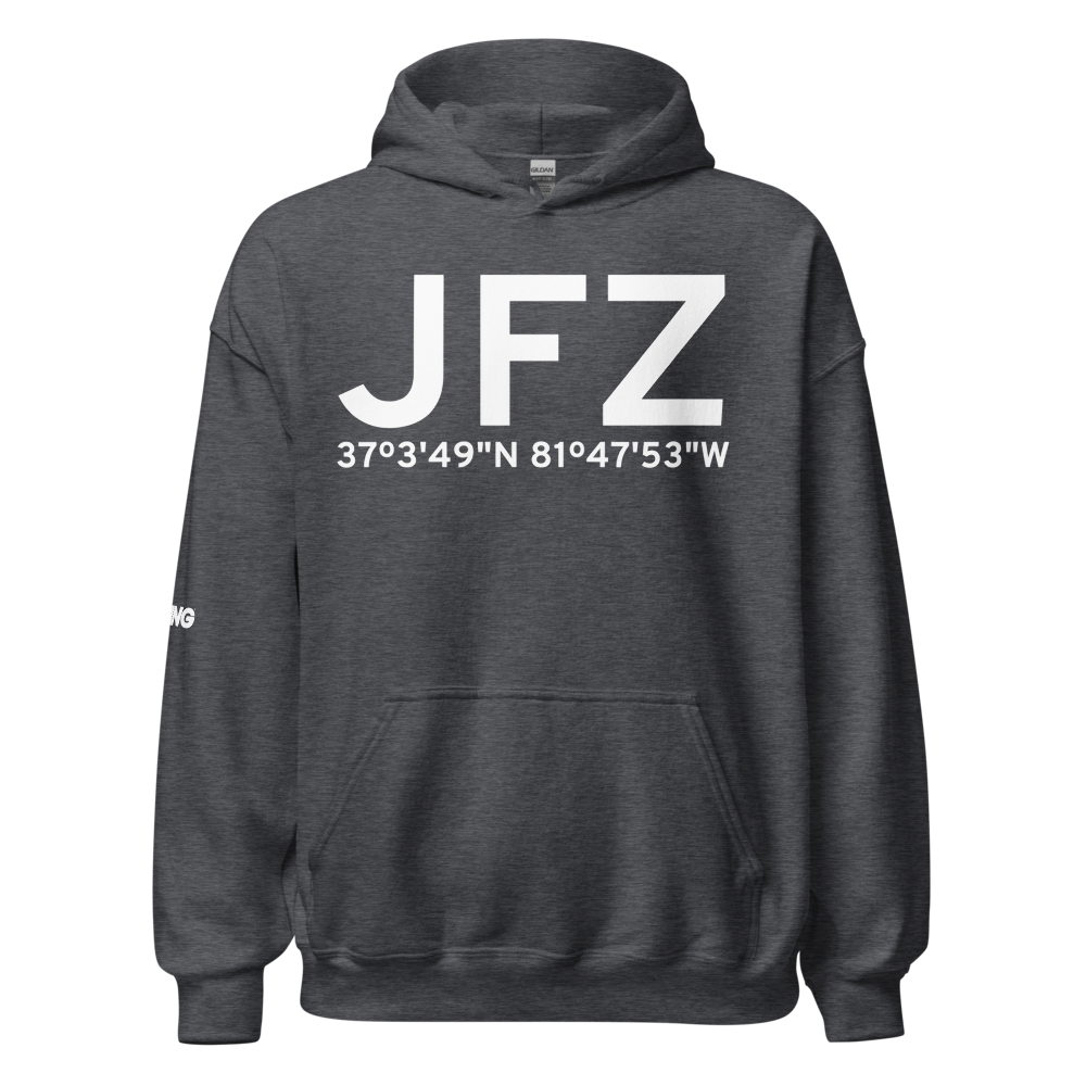 Richlands (KJFZ) Airport Hoodie Sweatshirt 