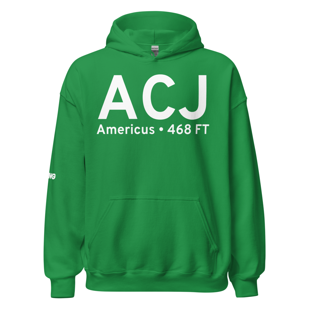 Americus (KACJ) Airport Hoodie Sweatshirt 