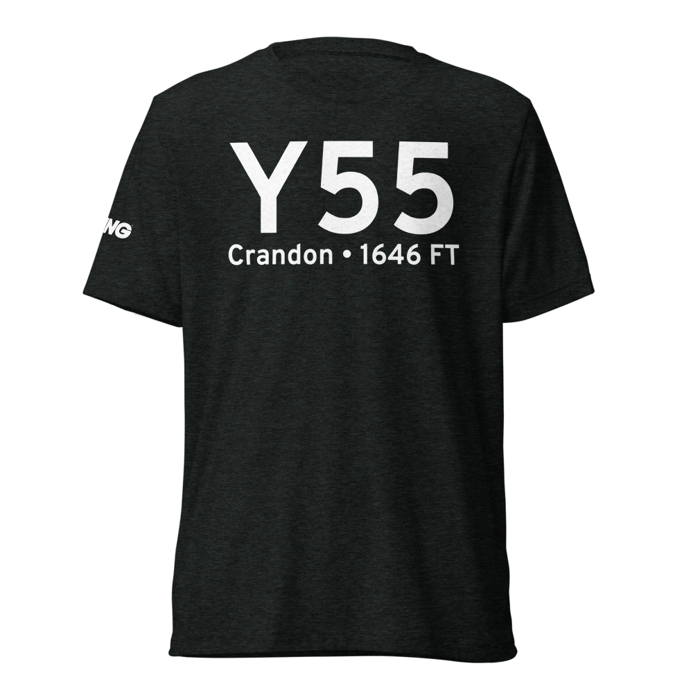 Crandon (KY55) Airport Tri-blend T-Shirt 