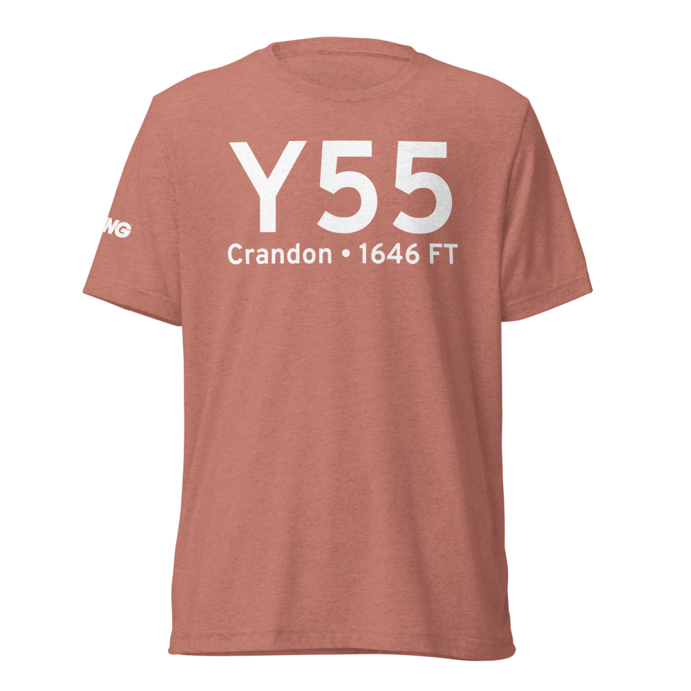 Crandon (KY55) Airport Tri-blend T-Shirt 