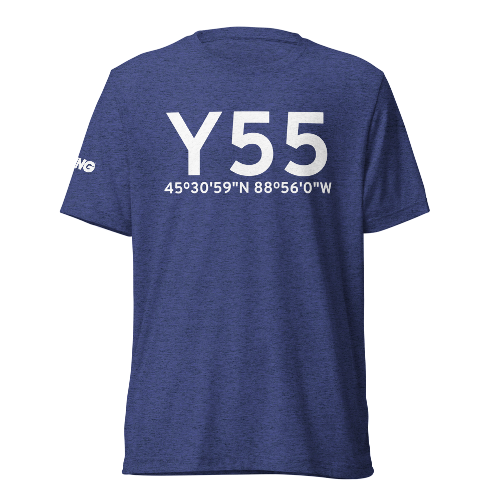 Crandon (KY55) Airport Tri-blend T-Shirt 