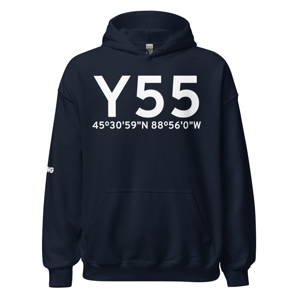Crandon (KY55) Airport Hoodie Sweatshirt 