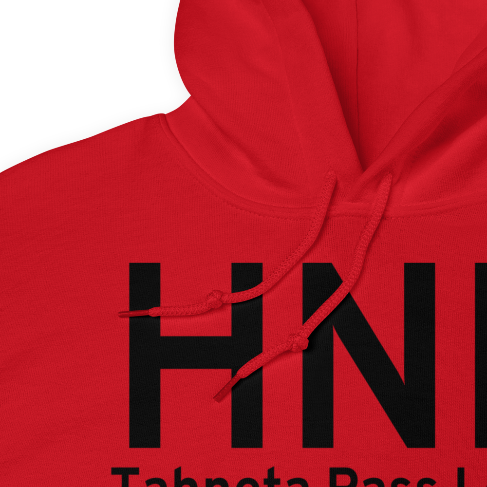 Tahneta Pass Lodge (HNE) Airport Hoodie Sweatshirt 