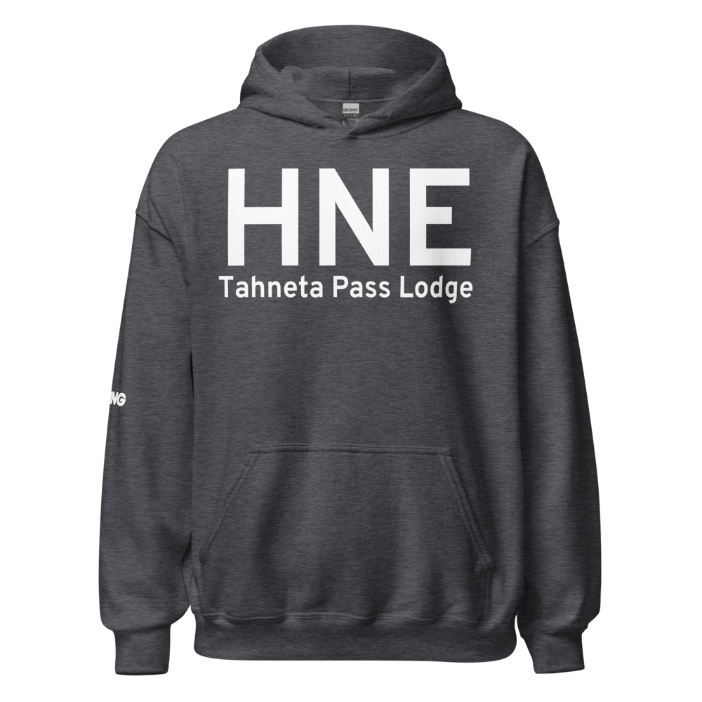 Tahneta Pass Lodge (HNE) Airport Hoodie Sweatshirt 