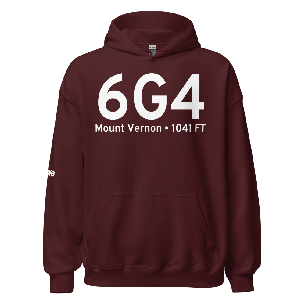 Mount Vernon (K6G4) Airport Hoodie Sweatshirt 