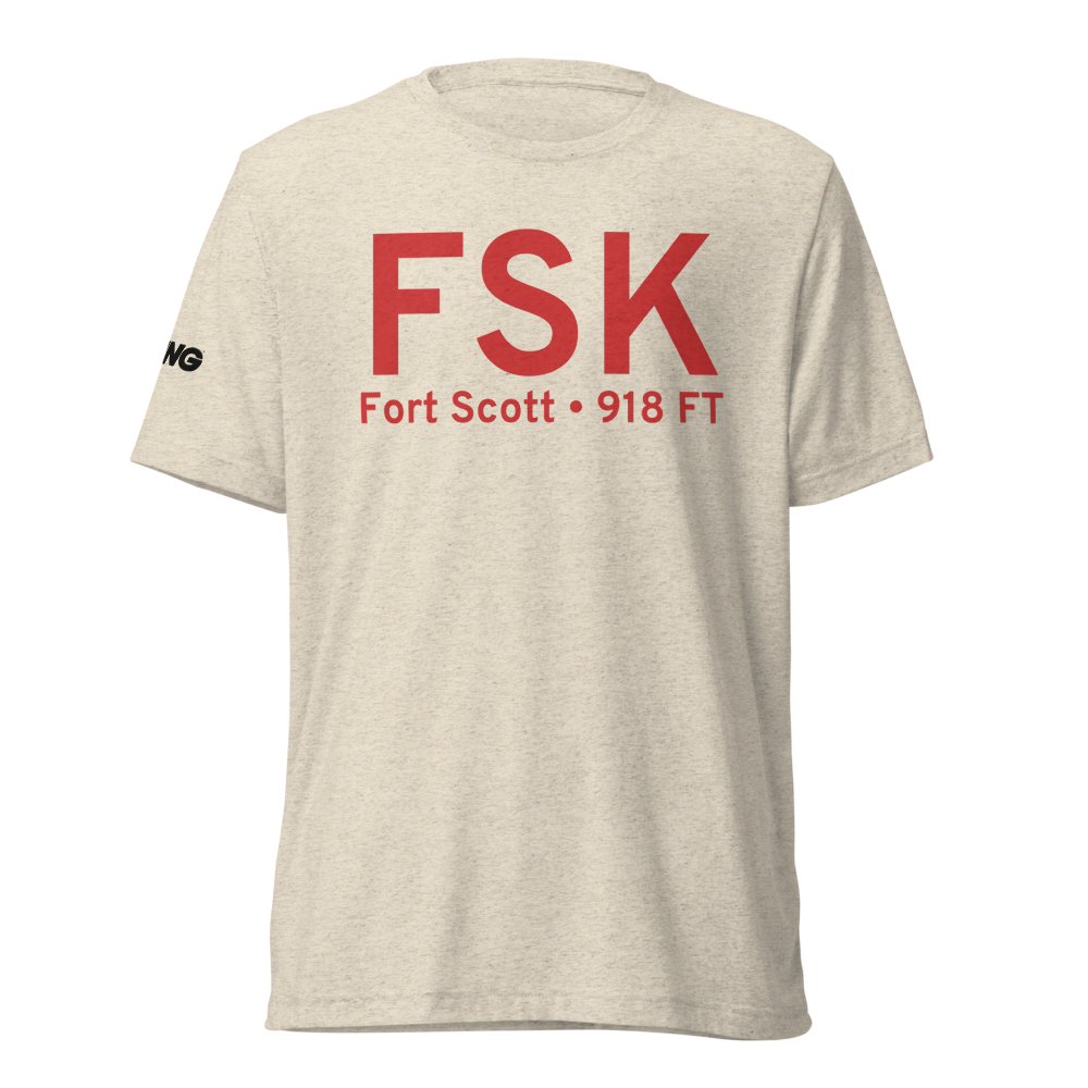 Fort Scott (KFSK) Airport Tri-blend T-Shirt 