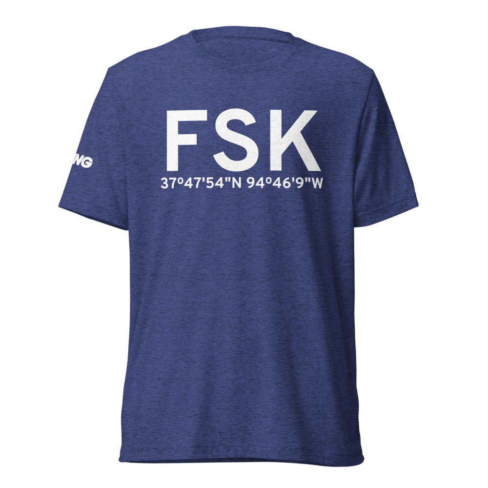 Fort Scott (KFSK) Airport Tri-blend T-Shirt 