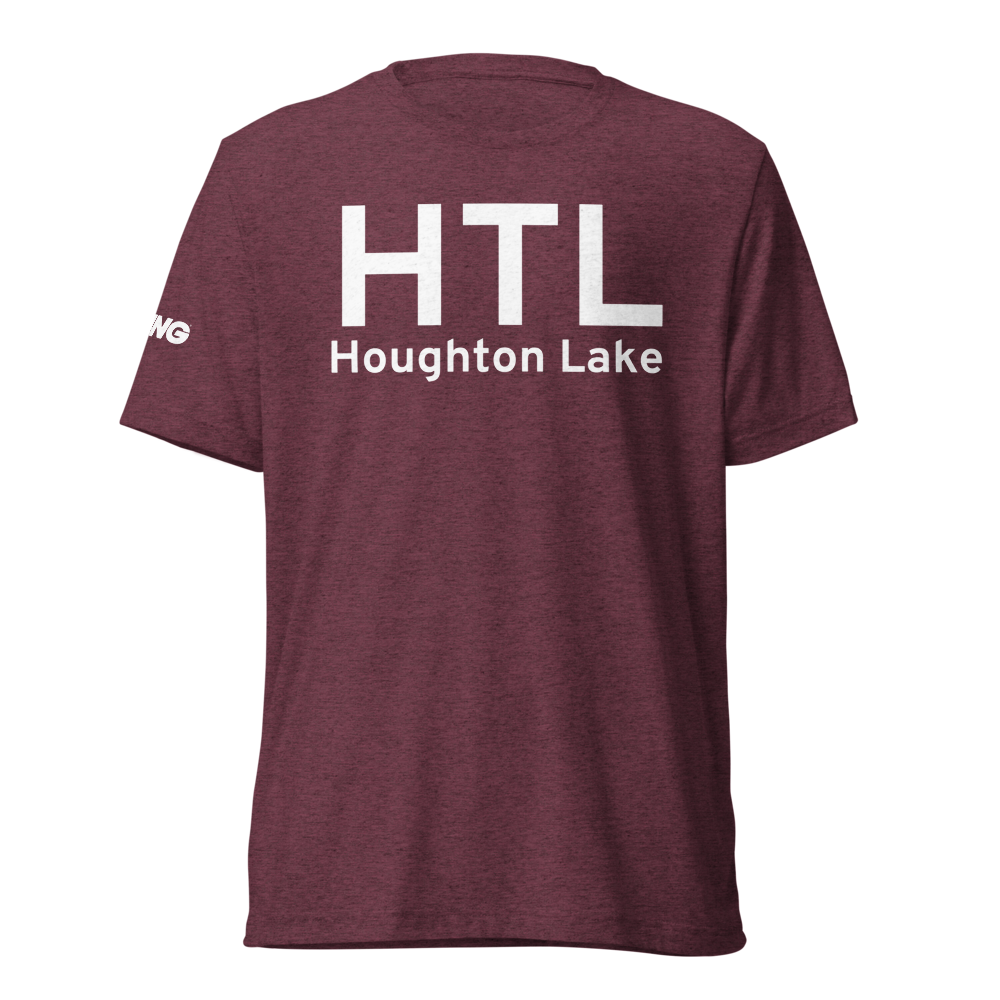 Houghton Lake (KHTL) Airport Tri-blend T-Shirt 