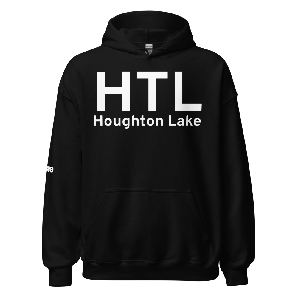 Houghton Lake (KHTL) Airport Hoodie Sweatshirt 
