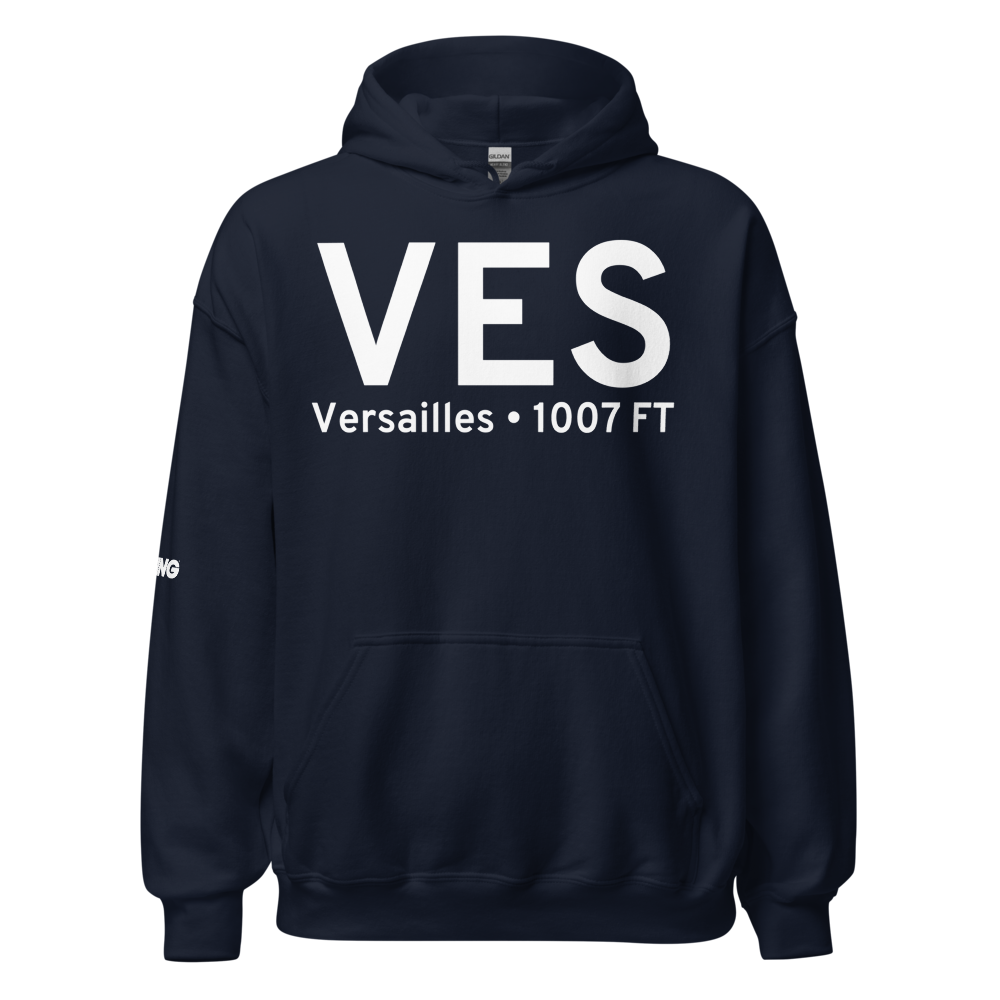 Versailles (KVES) Airport Hoodie Sweatshirt 