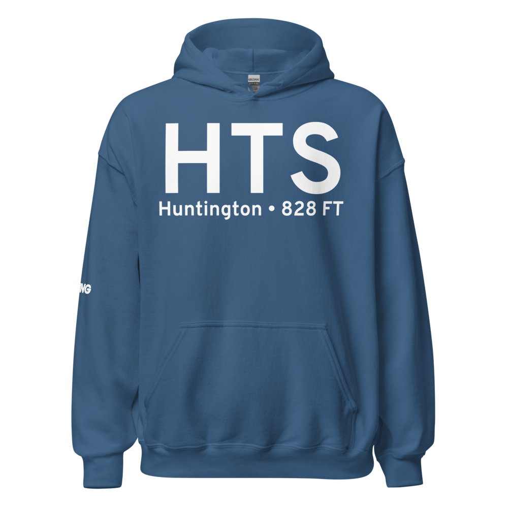 Huntington (KHTS) Airport Hoodie Sweatshirt 