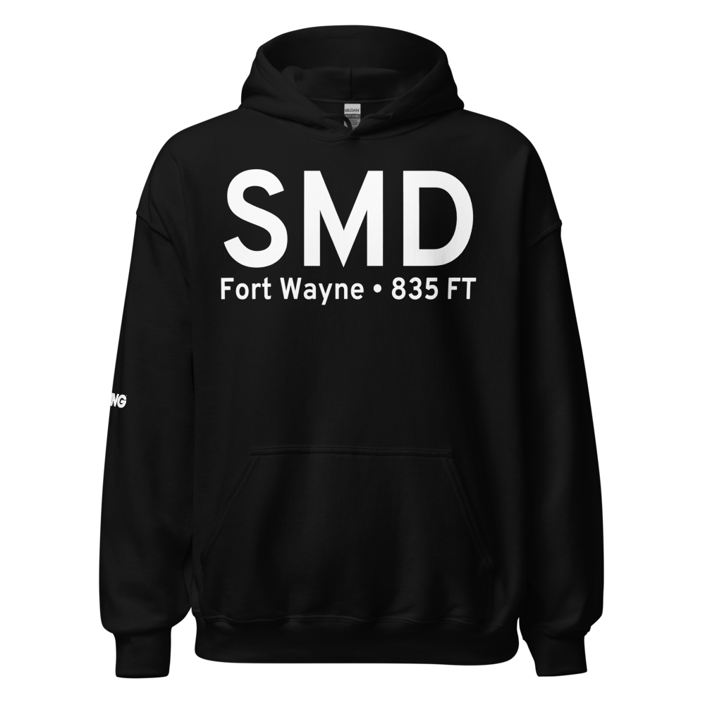 Fort Wayne (KSMD) Airport Hoodie Sweatshirt 