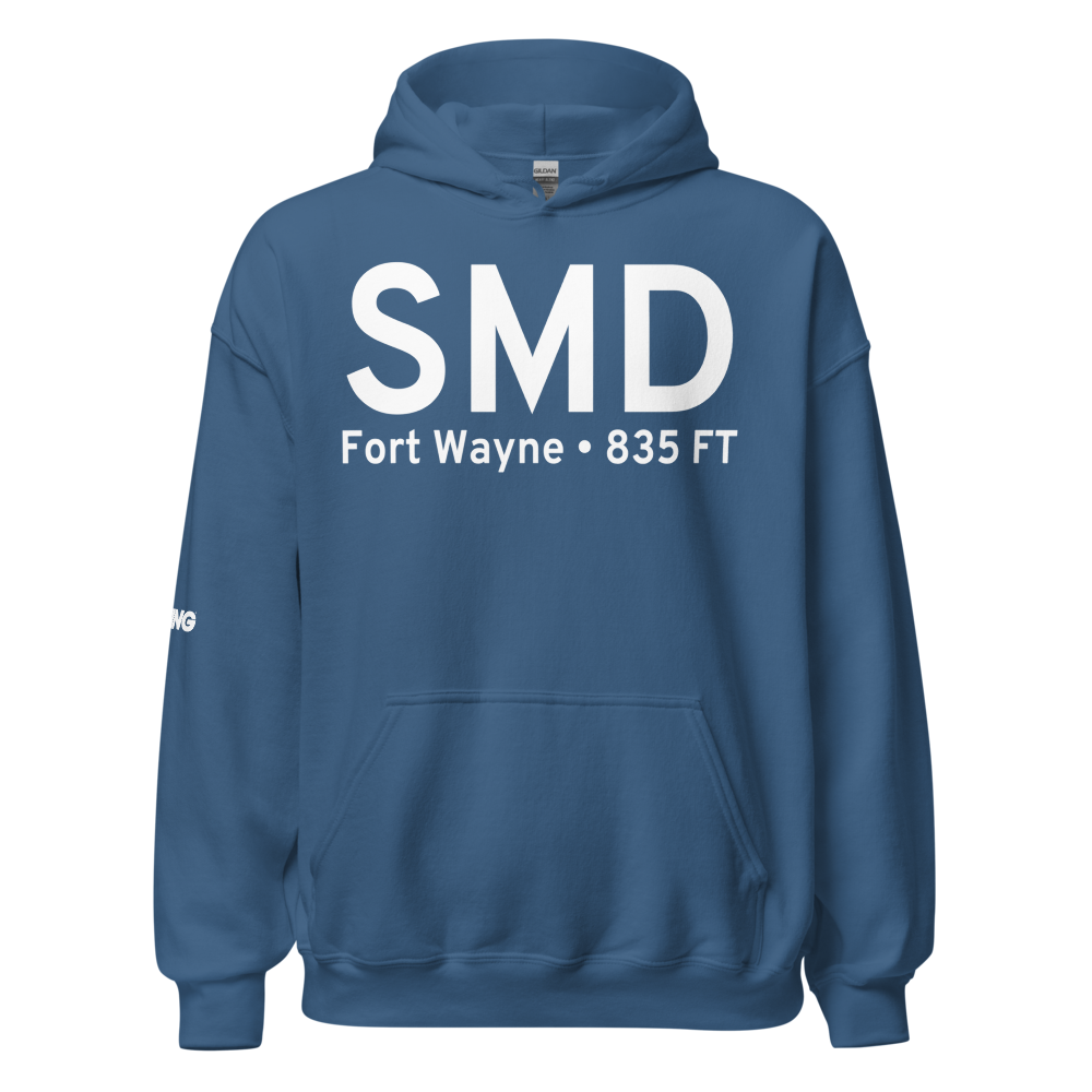 Fort Wayne (KSMD) Airport Hoodie Sweatshirt 