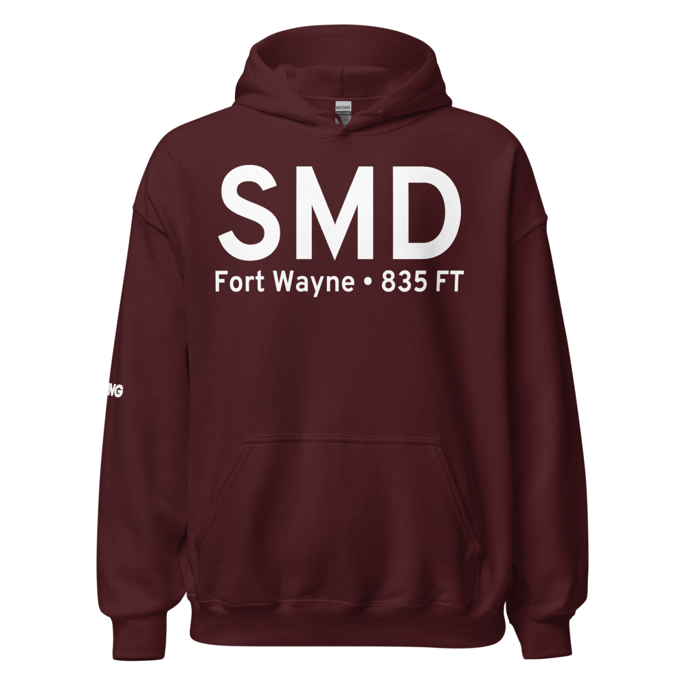 Fort Wayne (KSMD) Airport Hoodie Sweatshirt 