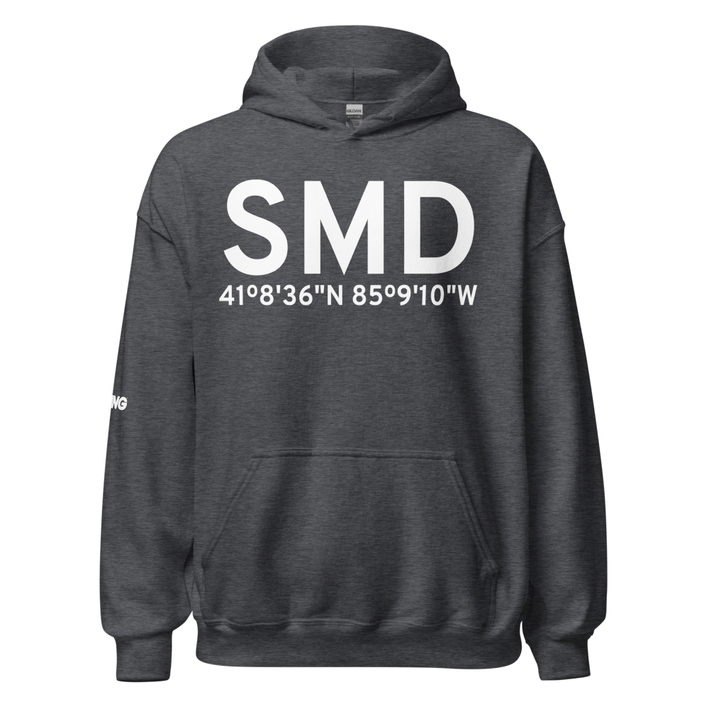 Fort Wayne (KSMD) Airport Hoodie Sweatshirt 