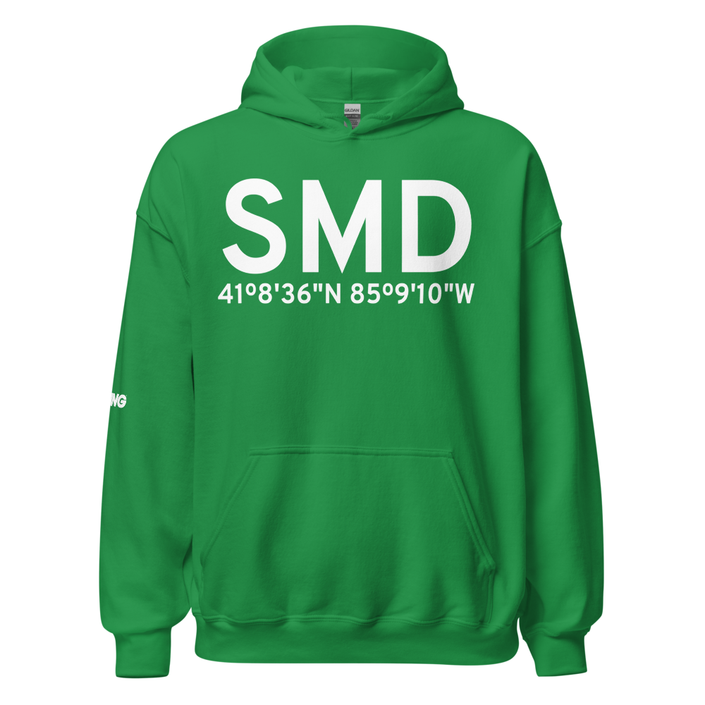 Fort Wayne (KSMD) Airport Hoodie Sweatshirt 