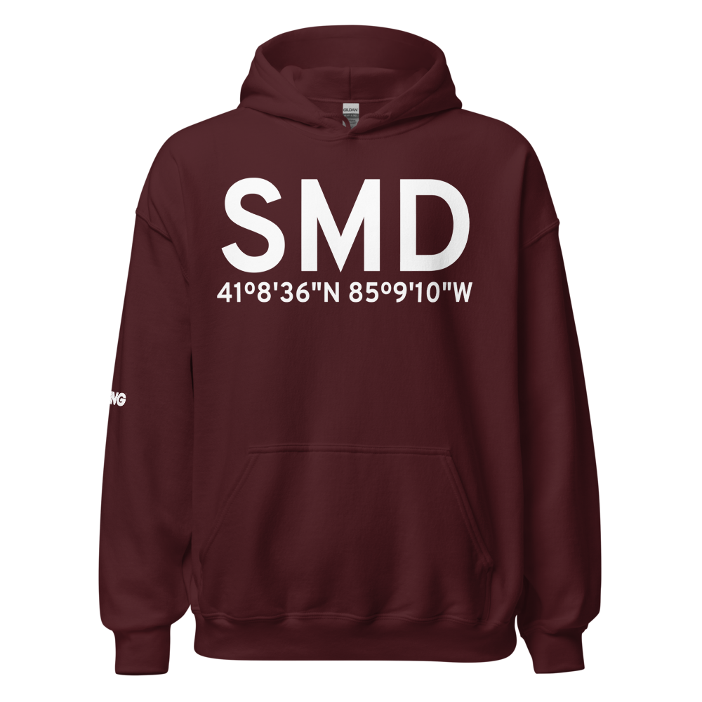 Fort Wayne (KSMD) Airport Hoodie Sweatshirt 