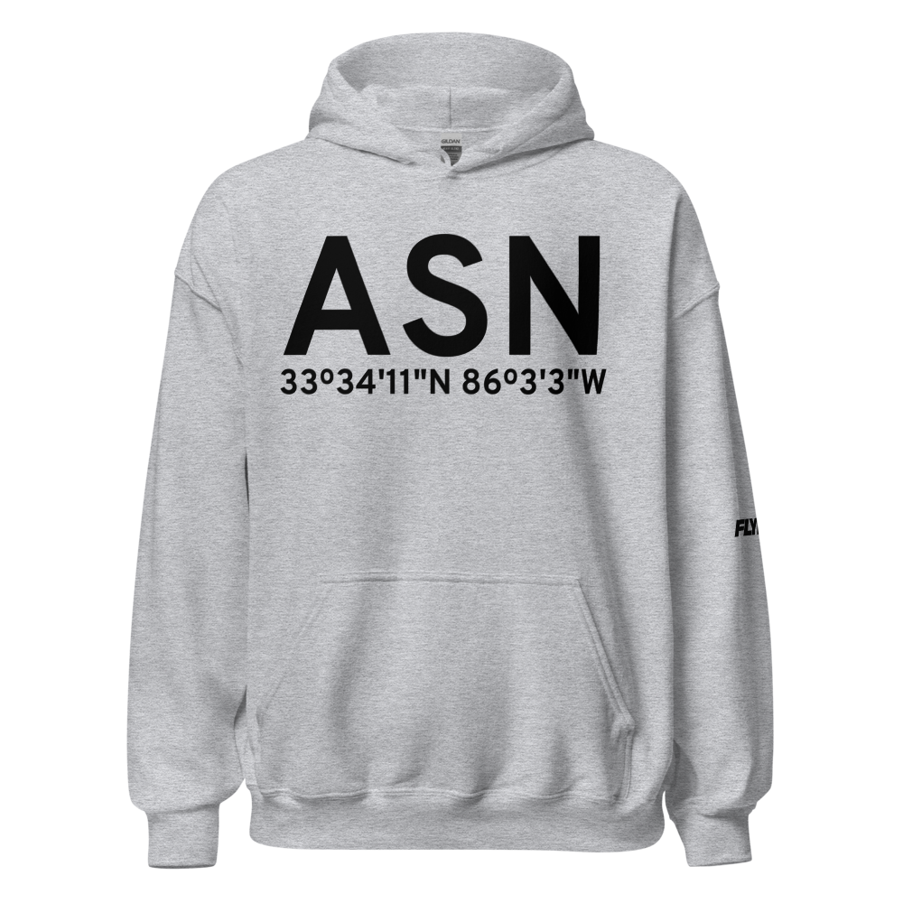 Talladega (KASN) Airport Hoodie Sweatshirt 
