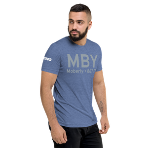 Moberly (KMBY) Airport Tri-blend T-Shirt