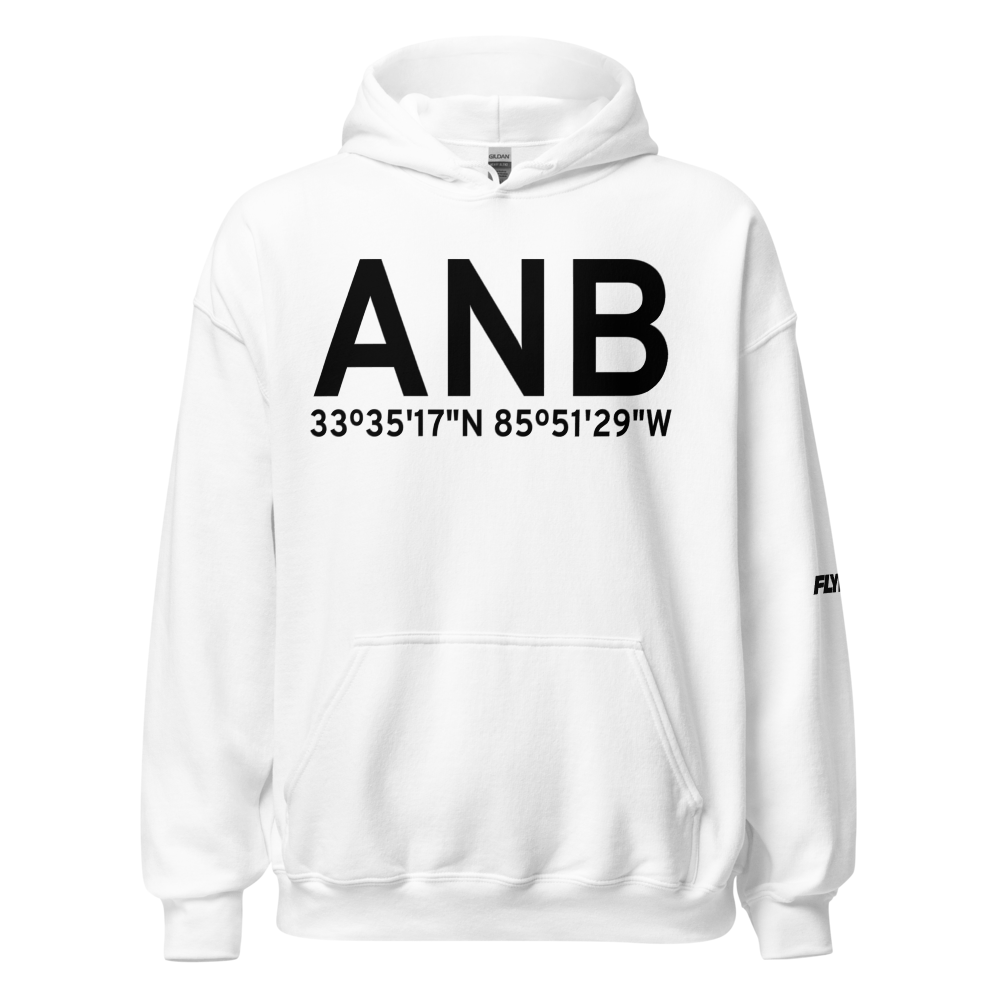 Anniston (KANB) Airport Hoodie Sweatshirt 
