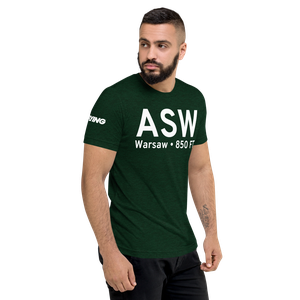 Warsaw (KASW) Airport Tri-blend T-Shirt