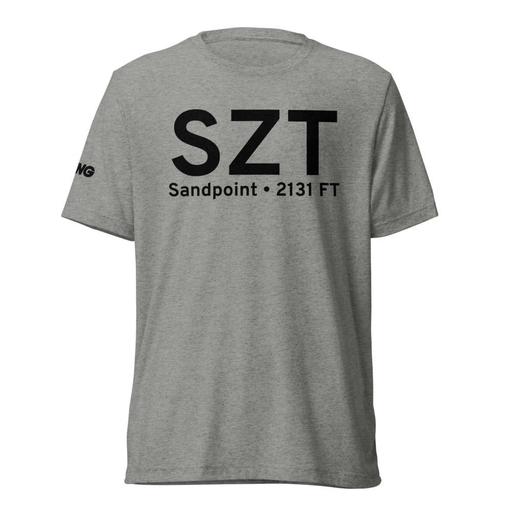 Sandpoint (KSZT) Airport Tri-blend T-Shirt 