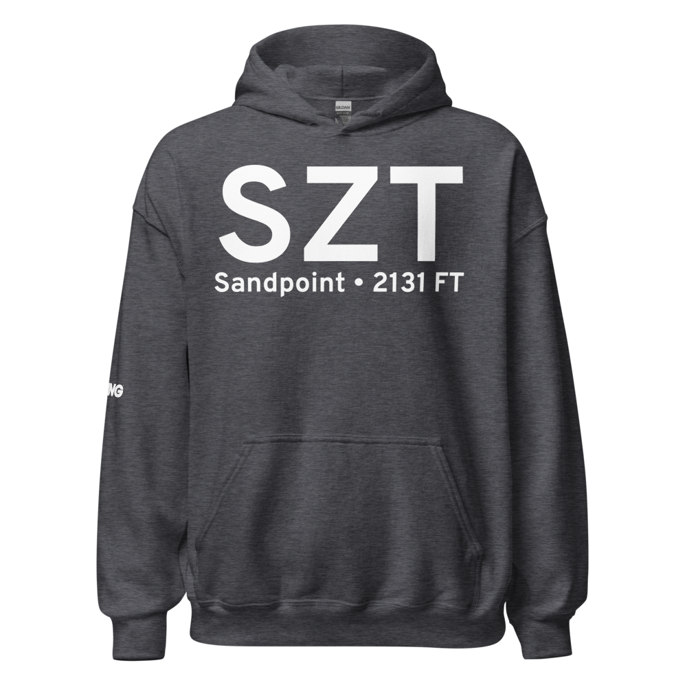 Sandpoint (KSZT) Airport Hoodie Sweatshirt 