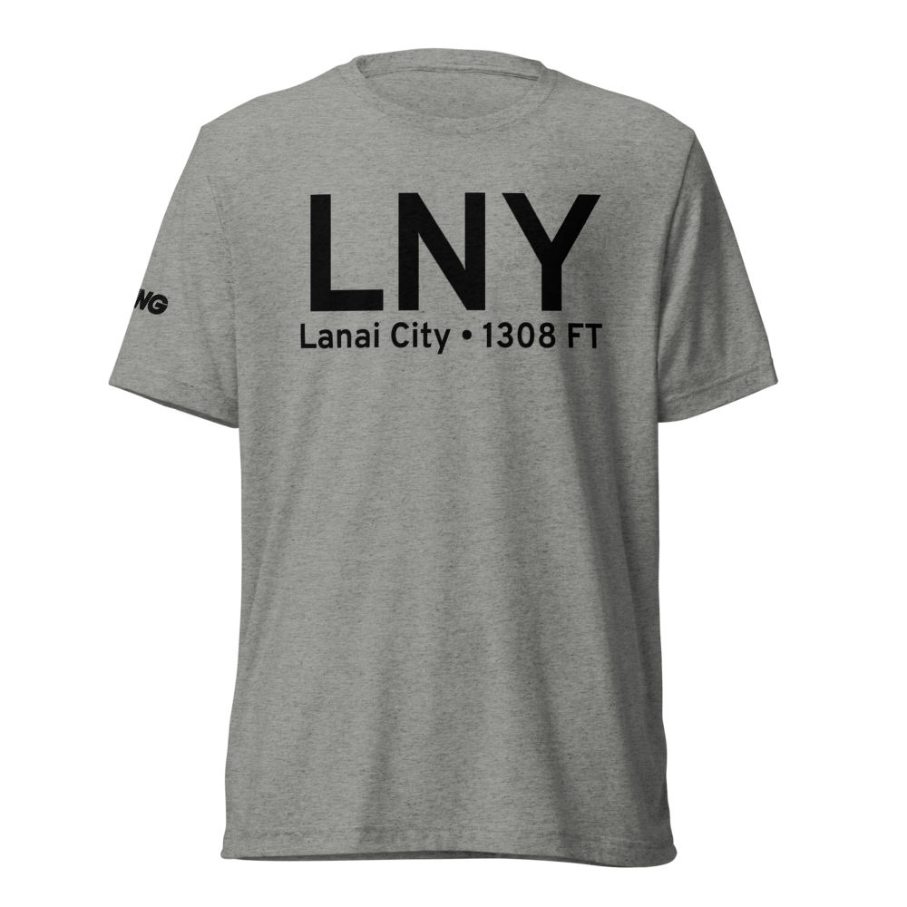 Lanai City (PHNY) Airport Tri-blend T-Shirt 