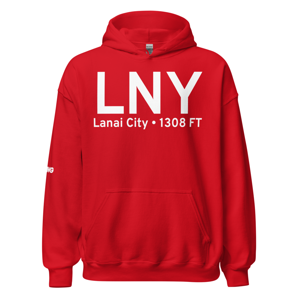 Lanai City (PHNY) Airport Hoodie Sweatshirt 