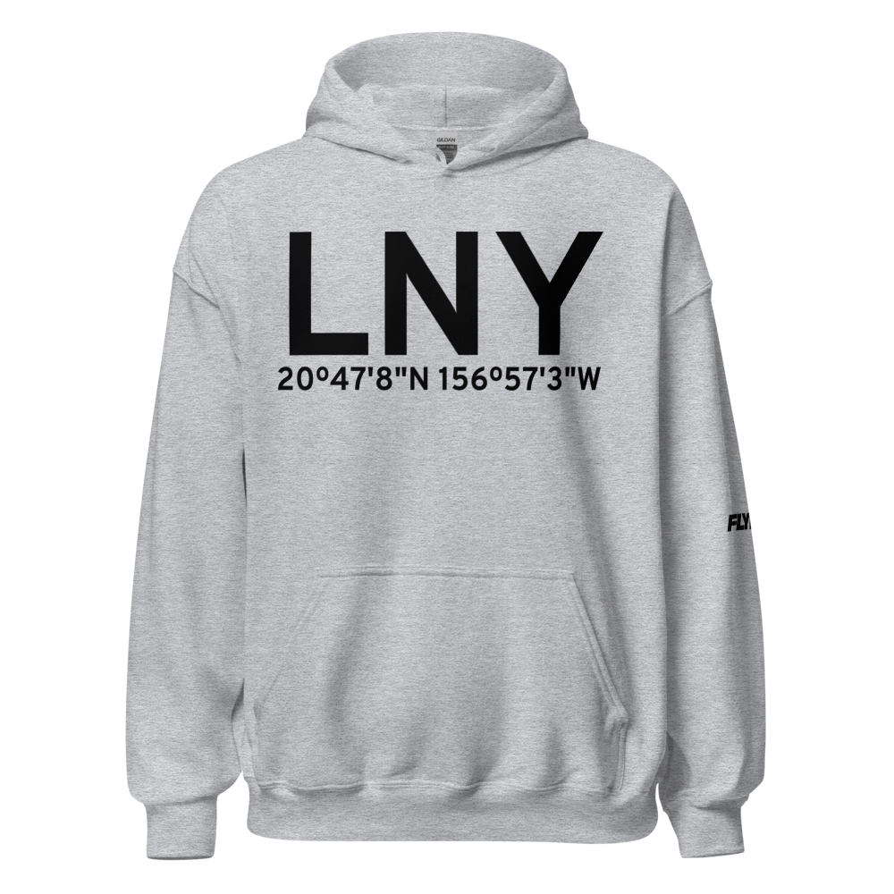 Lanai City (PHNY) Airport Hoodie Sweatshirt 